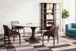 tr vittorio table, brizia lounge chairs ,bridge boolshelf